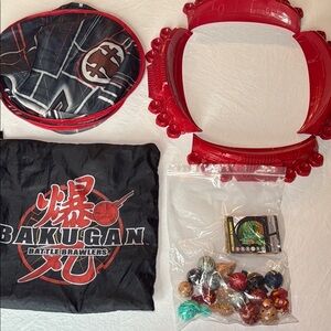 Spin Master Bakugan Brawlers Lot of 16 figures, 14 Cards, Two Battle Arenas EUC